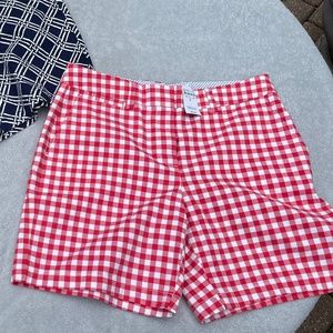 Lands End Flat Front Twill Shorts Size 8 BNWT